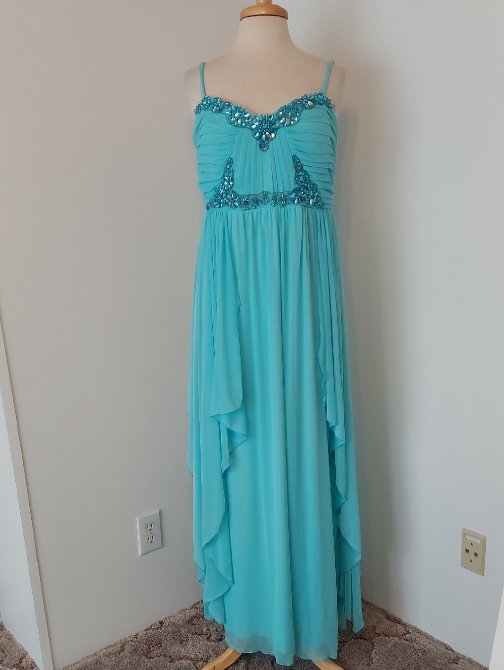 Deb Turquoise Chiffon Dress